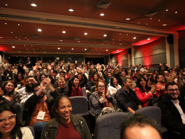 Clapping in a room